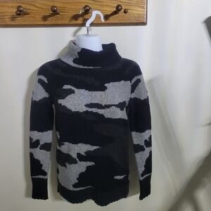 Boston Proper Camo Sweater, Size XXS